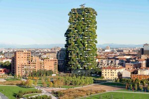 나무 5300그루에 덮인 80m, 120m 고층아파트!